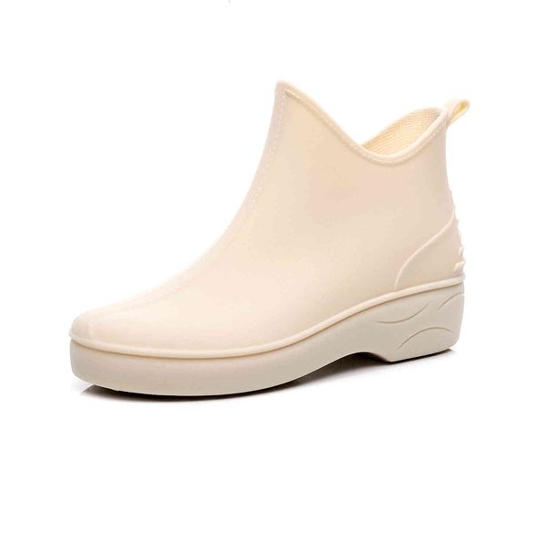 

boots rubber shoes women waterproof rain ankle spring female water flats size 35-40 4akc, Black