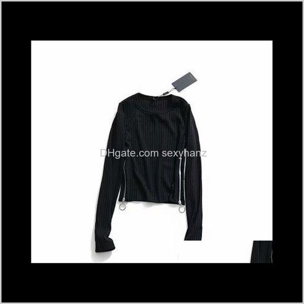

sweaters clothing apparel drop delivery 2021 autumn winter womens european and american fashion on both sides of the zipper short head long, White;black