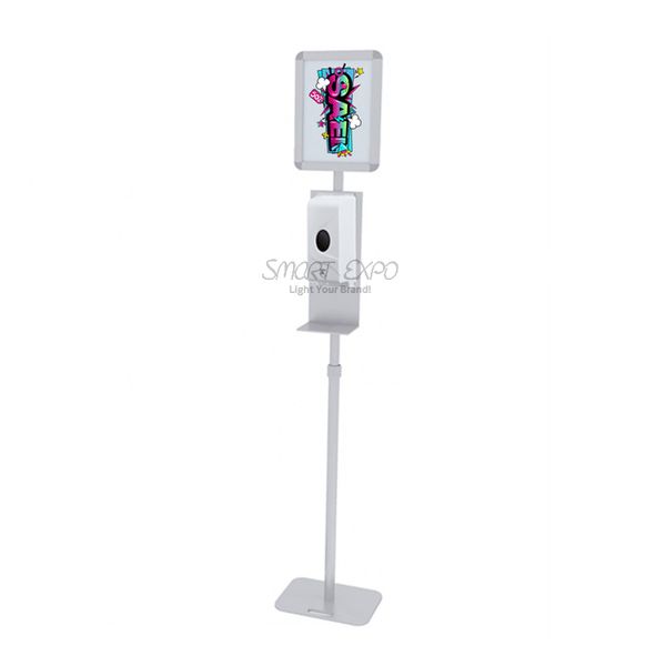 

hand sanitizer dispenser stand with a4 sign frame