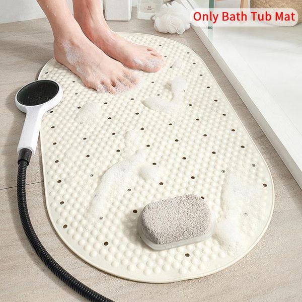 

bath mats kitchen drain holes pvc modern home waterproof for bathroom suction cup washable tub mat el massage non slip shower