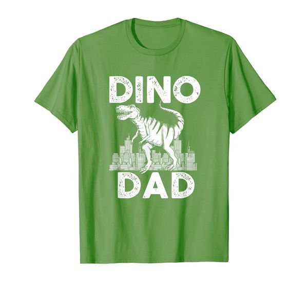 

dino-dad dinosaur family matching t-shirts, White;black