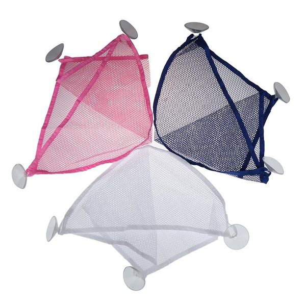 

storage bags suction cup baby bath toys tidy mesh bag bathroom folding wall hanging net organizer basket tub toy holder