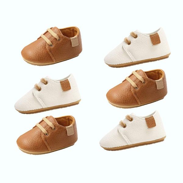 

first walkers baby boys sneakers lace-up cute oxford shoes infant anti-slip comfort walking