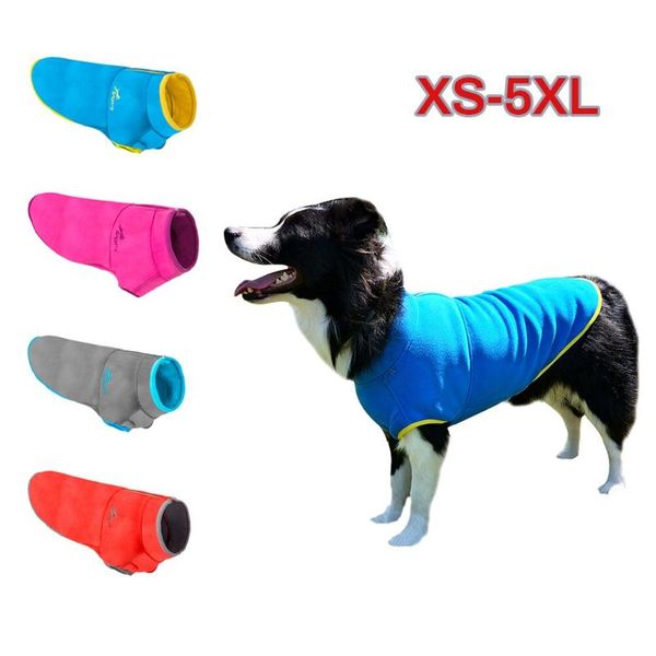 

dog apparel xs-5xl pet fleece vest for small medium large half zip coat puppy winter sweater clothes