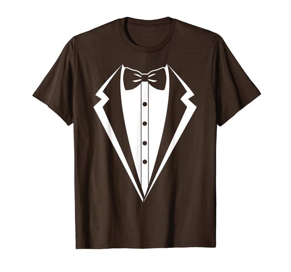 

men's tuxedo t-shirt, White;black