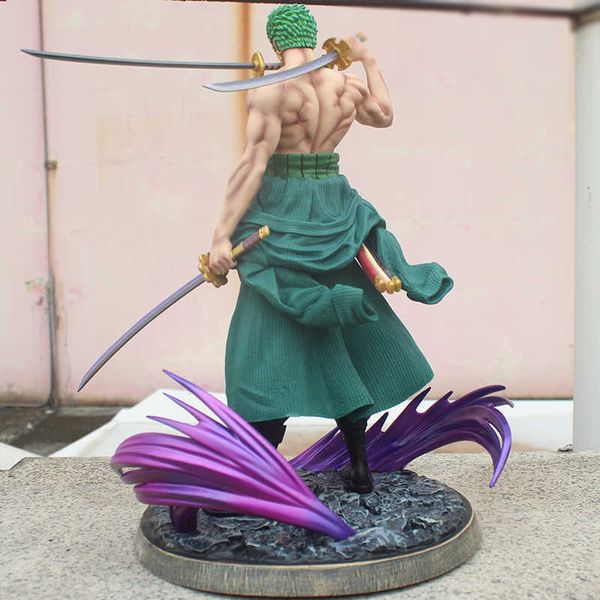 37 cm Anime One Piece ZORO Statue Action Figure GK Zoro PVC Figur Sammeln Modell Spielzeug