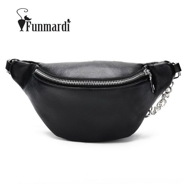 

waist bags funmardi brand design bag women luxury metal buckle fanny packs pu leather belt fashion female pack wlam0269