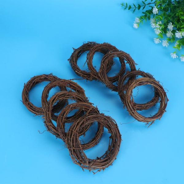 

pcs 8cm unfinished natural dried rattan ring american country style wreath decorations for indoor home party diy decoration decorative flowe