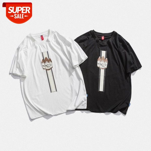

mansclot wine bottle print round neck short sleeve t-shirt male half couple #gi9g, White;black