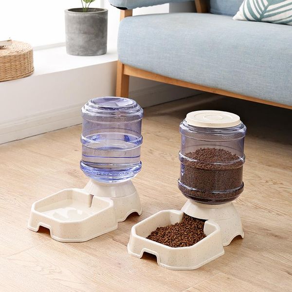 

3.8l pet cat automatic feeders large capacity water fountain plastic dog bottle feeding bowls dispenser for cats &