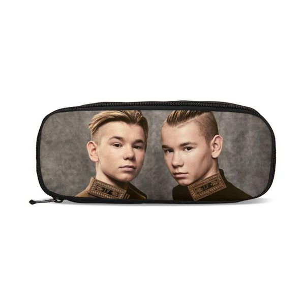 

wallets hip hop style fashion famous stars marcus and martinus 3d printing purse girls boys pencil case school supplies pen pouch wallet, Red;black