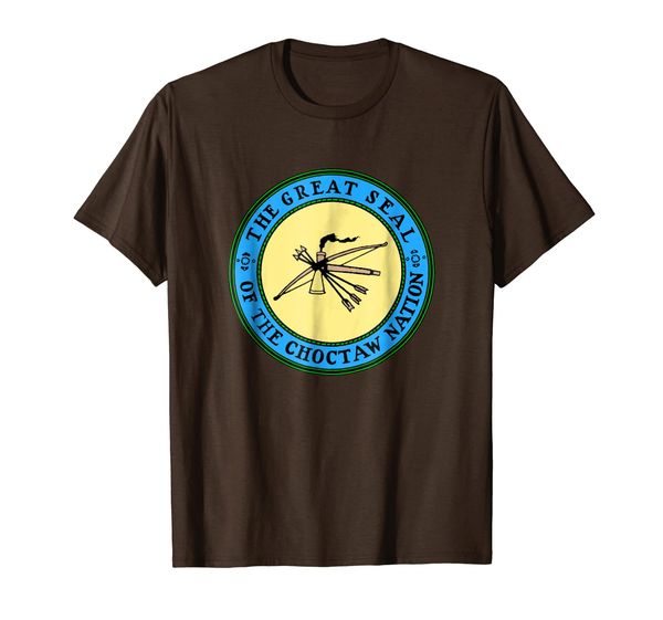 

choctaw nation seal t-shirt, White;black