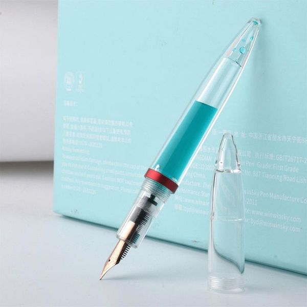 

fountain pen ef/f nib 0.7mm art tip large-capacity ink storing calligraphy office school suppliestransparent dropper filling pens