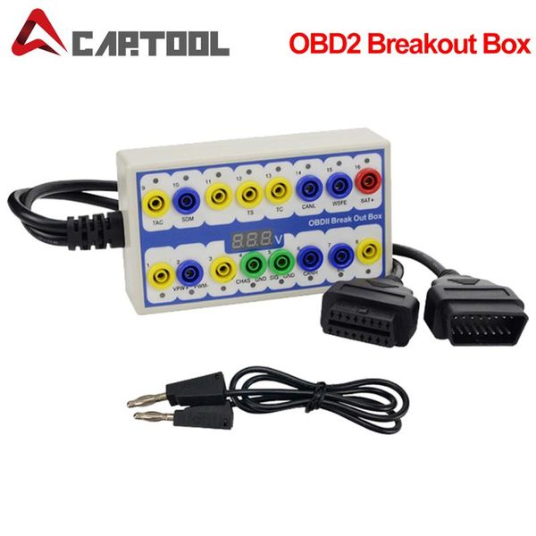 

diagnostic tools obd2 breakout box car obd 2 break out protocol detector auto can test automotive connector car-detector in