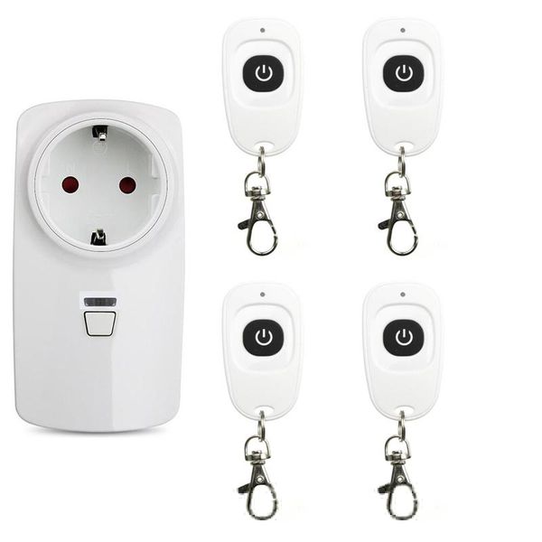 

220v 260v rf wireless remote control switch socket eu electrical outlet transmitter light/fan/home appliance controlers