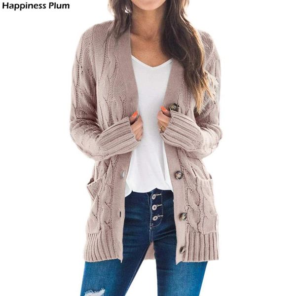 

women's trench coats women cardigans spring autumn medium-long cardigan female fashion pocket knitted outerwear sweater, Tan;black