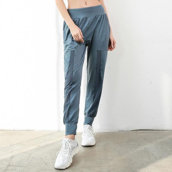 

yoga outfits breathable loose beam pants mesh sports ladies slim running workout thai harem lady trousers, White;red