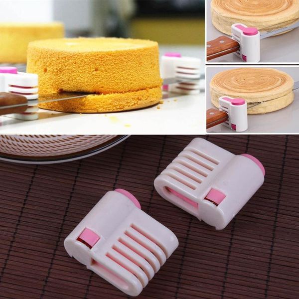 

2pcs/pack cake slicer cutter 5 layers bread leveler set diy fixator cutting tools kitchen accessories mold baking & pastry