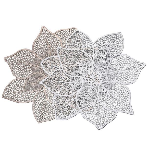 

mats & pads bronzing hollow placemat western cushion table decoration mat for restaurant kitchen antislip pad