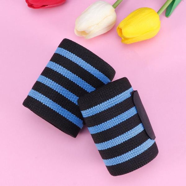

wristbands for sports use weightlifting sweatband elastic stretchable wrist sweat band support (blue), Black;red