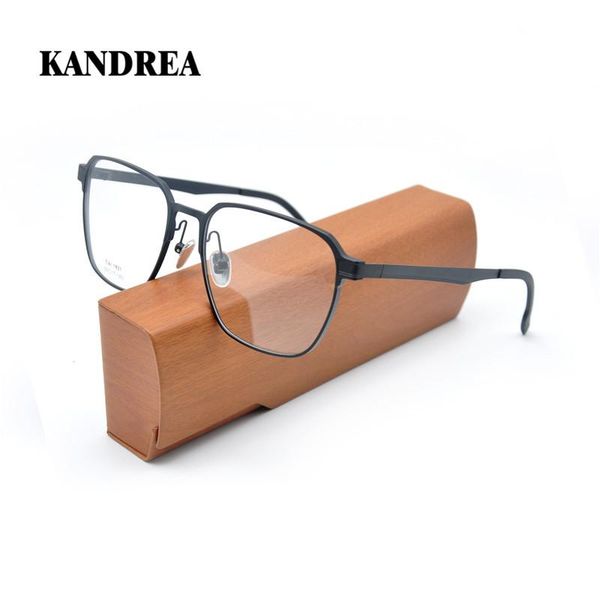 

fashion sunglasses frames kandrea aluminum men eyeglasses myopia optical computer glasses frame plain male spectacles retro clear lens eyewe, Black