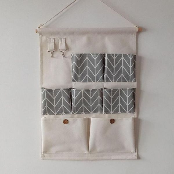 

wall-mounted storage bag cotton and linen waterproof boxes & bins