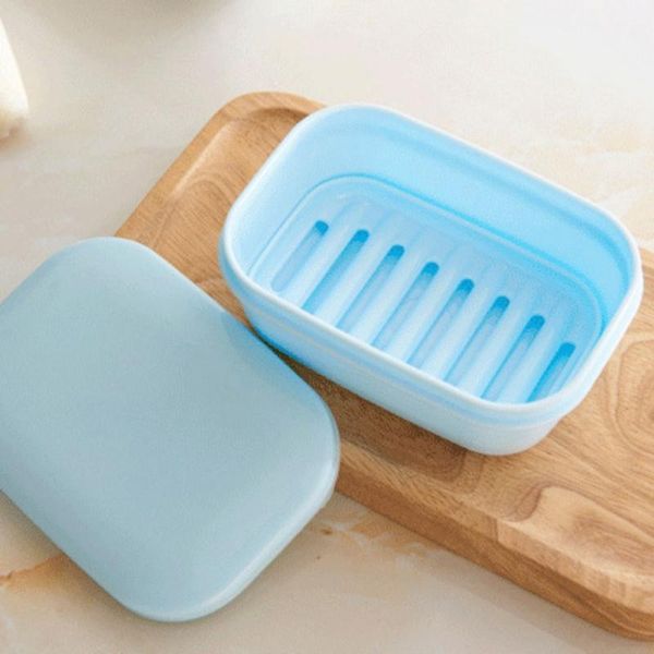 

soap dish savers case container removable drainers perfect for cosmetics travel camp storage box home dishes