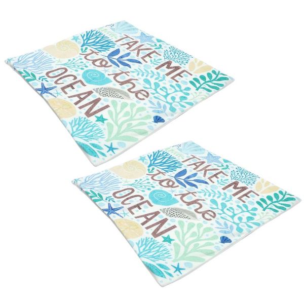 

pillow case 2pcs lumbar cover coral seashell pattern cushion cases sofa