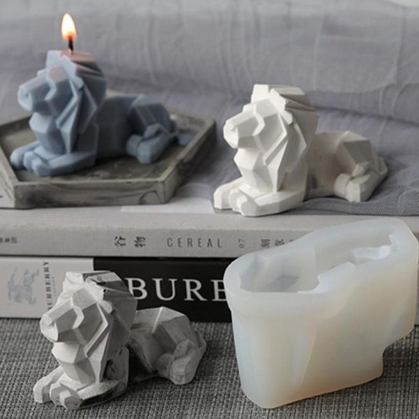 

craft tools art premium 3d lion stencil candle mold silicone mould gadget for home