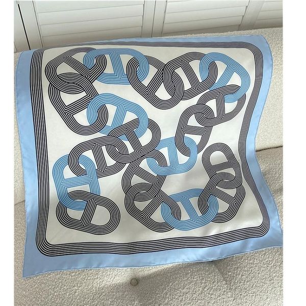 

scarves arrival 100% real silk scarf shawl neckerchief square 35"x35", Blue;gray