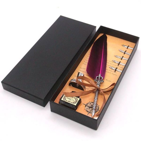 

the pen european style dip peacock feather pen gift set for students