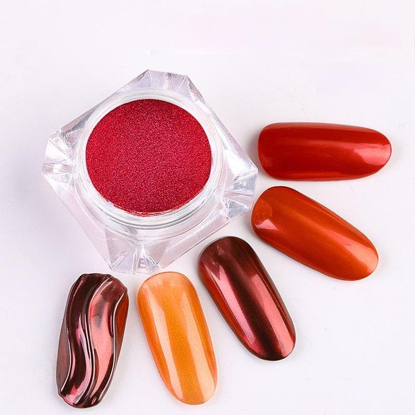 

nail glitter wholesale big red chrome powder decor nails art for dipping studio diy decoration, Silver;gold