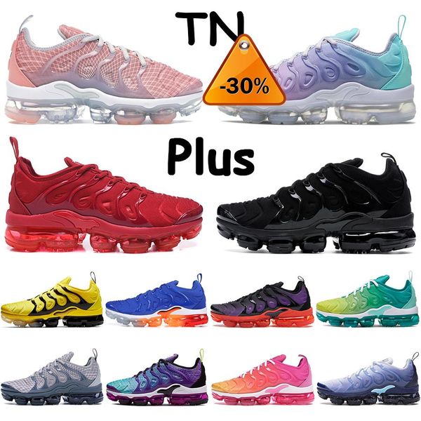 

pink sea mens running shoes plus tn voltage purple triple white black noble red lemon lime hyper violet shark usa men sports sneakers r