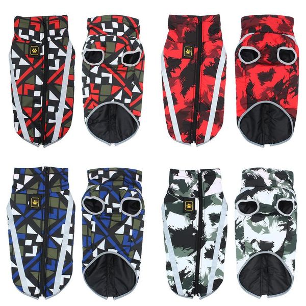 

dog apparel pet clothes coat warm cotton clothing vest reflective pets for small medium large dogs winter puppy jacket