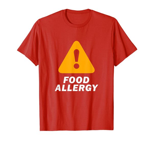 

food allery t shirt warning food allergy, White;black