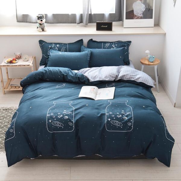 

bedding sets set pillowcase duvet cover single double  king 220x240 size bedclothes quilt bed sheet wishing bottle