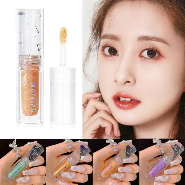 

eye shadow 1pcs crystal liquid eyeshadow pearlescent waterproof professional glitter makeup cosmetic maquillaje shimmer k4l3