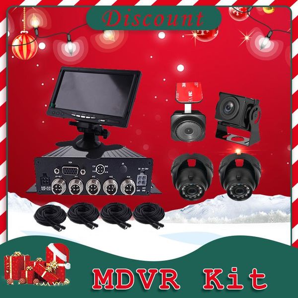 

car dvr 720p 1080p 4 camera 4ch mobile mdvr kits for bus dvrs