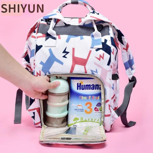 

hanging on stroller diaper bag bags for mummy large capacity nappy changing travel backpack dry wet sx323