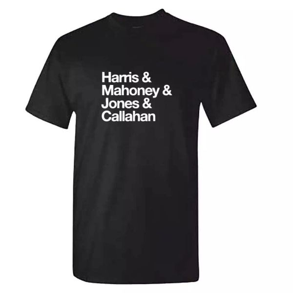 

police academy tshirt - mens harris mahoney jones callahan retro gift, White;black