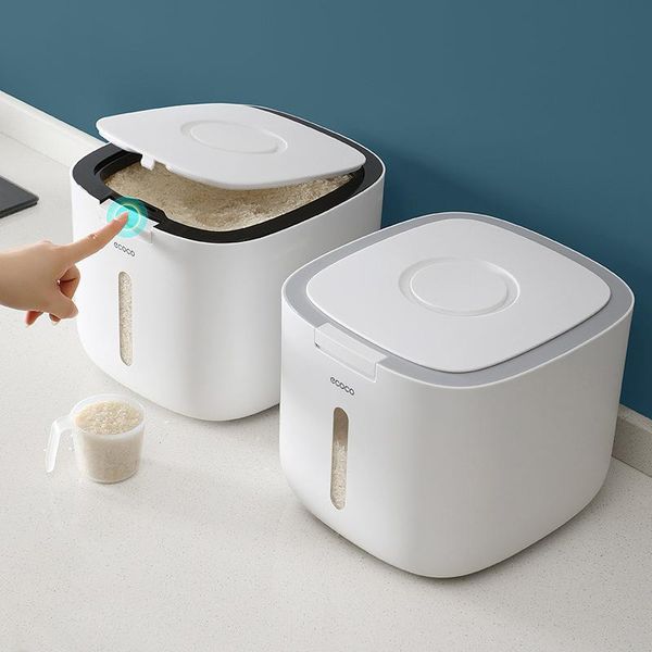 

5/10l kitchen collection nano bucket insect-proof moisture-proof sealed rice cylinder grain dog household storage box bottles & jars