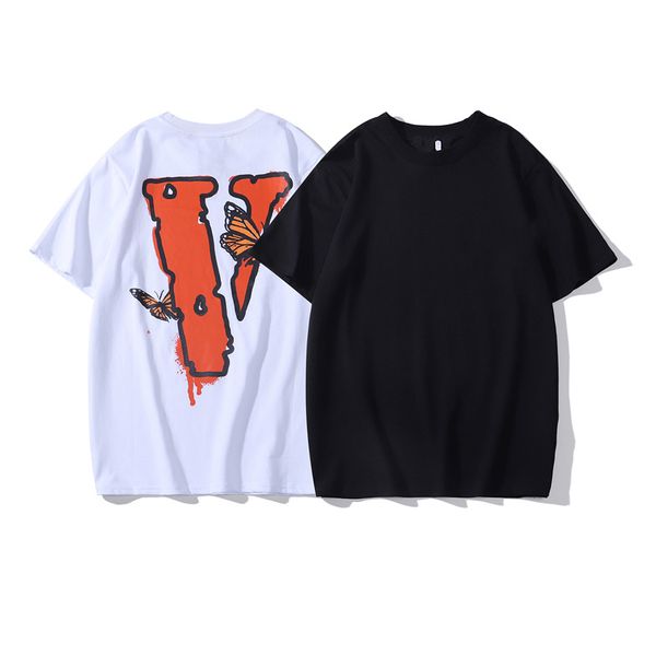 

2021 men&women tee summer fashion round neck short sleeve trend letter printing breathable t-shirt s-xxl 11, White;black