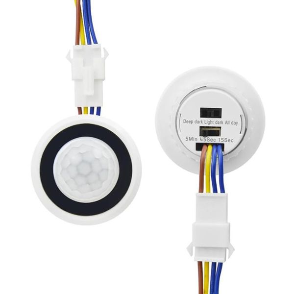 

smart home sensor pir motion light switch 220v 110v time delay/mode adjust infrared human body detector auto control on/off lighting