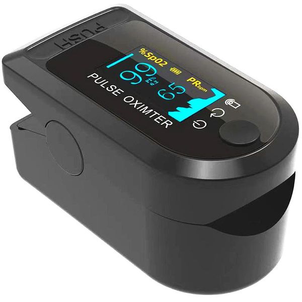

outdoor gadgets ad805 sports oled portable finger pulse clip black screen heart rate monitor