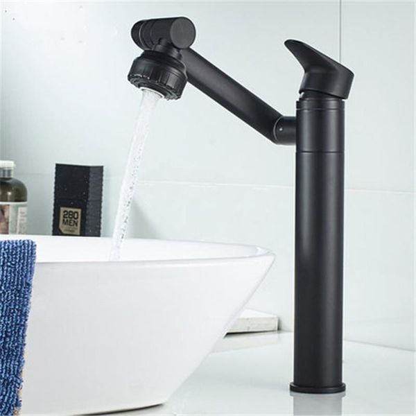 

basin sink faucet solid brass bathroom faucets deck mounted mixer tap 360 degree rotation black/gold/chrome water