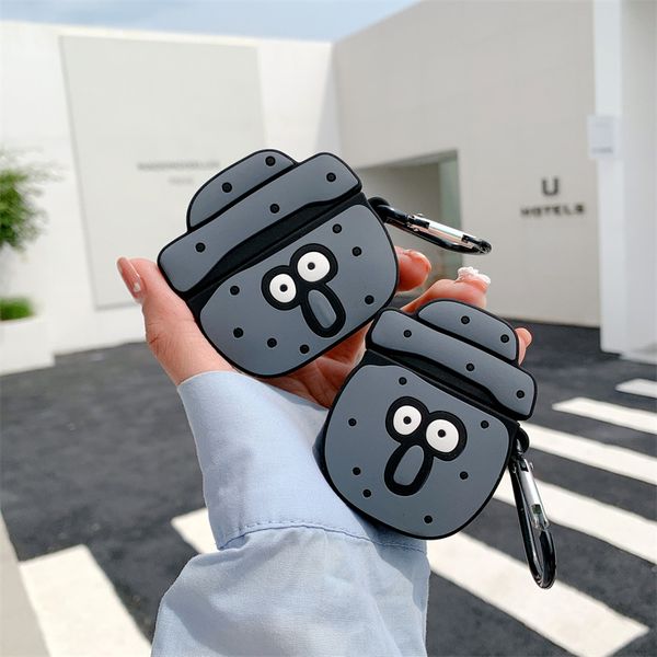 

cases for air pod korea cartoon 3d stone grandpa silicone bluetooth wireless earphone case for apple airpods pro 2 box protect cover skull p