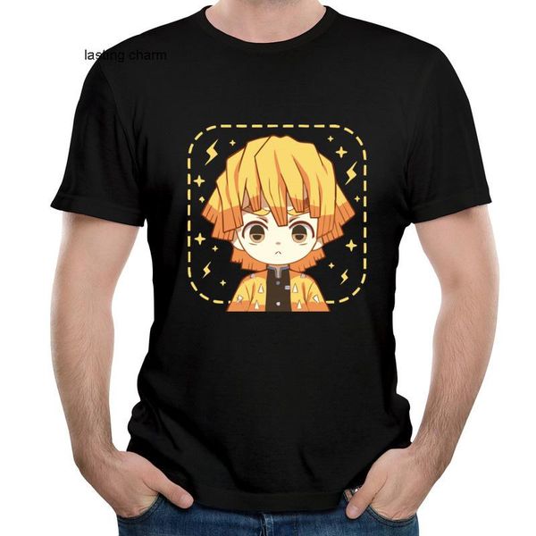 

men's t-shirts lasting charm 100% bihday anime zenitsu cato regular shi comfoable cats t-shirt prevnt hip hop te for adults, White;black