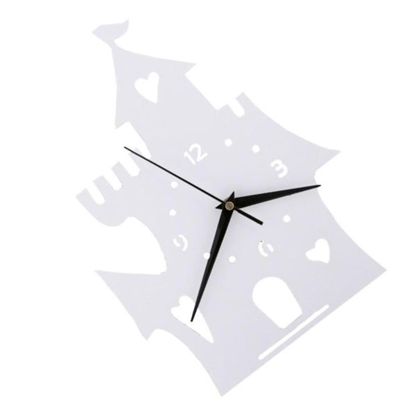 

wall clocks 1pc decorative children room clock cartoon mute castle hanging