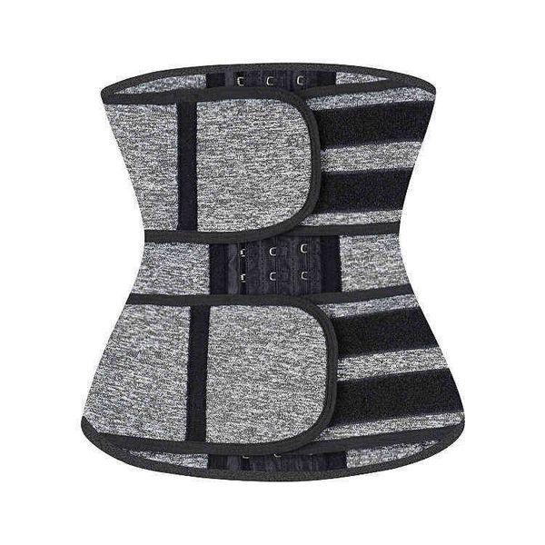 

luxury women's shapers 6618# thickened neoprene tunic diving material yoga sports sweating double buckle abdominal band, Black;white