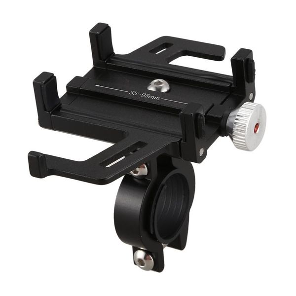 

universal bicycle aluminum alloy mobile phone holder bike stand for 3.5-6.8 inch handlebar gps mount bracket water bottles & cages